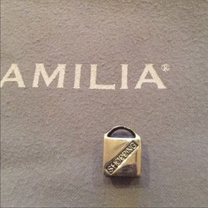 Chamilia Sterling Silver SHOPPING BAG charm.